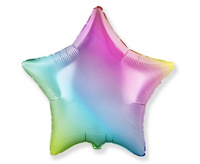 Balon foliowy 18" - Gwiazda (gradient pastelowy)
