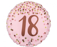 Balon foliowy 18" Pretty pink 18th birthday