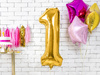 Balon foliowy Cyfra ''1'', 86cm, złoty
