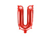 Balon foliowy Litera ''U'', 35cm, czerwony