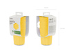 Kubeczki plastikowe Falbanka, 220 ml, żółty (1 op. / 4 szt.)