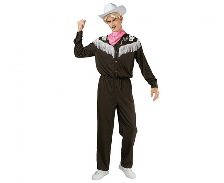 Zestaw dla dorosłych Kowboj (kapelusz, szalik, bluzka), rozm. 52