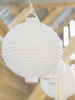 Lampion papierowy, biały, 30cm
