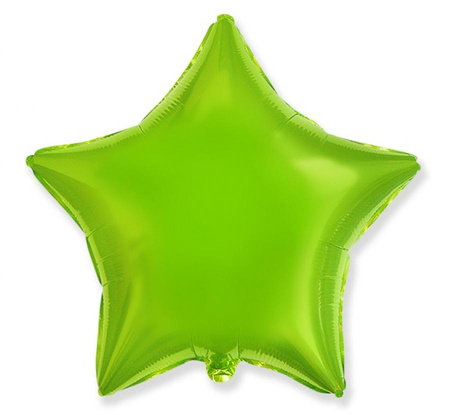 Balon foliowy 18" - "Gwiazda" (j. zielony)