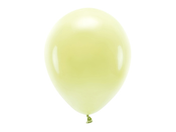 Balony Eco 30cm pastelowe, jasny żółty (1 op. / 10 szt.)