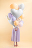 Balon foliowy Serce, 75x64,5 cm, biały