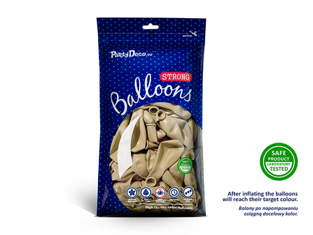 Balony Strong 23 cm, Metallic Cold Gold (1 op. / 100 szt.)