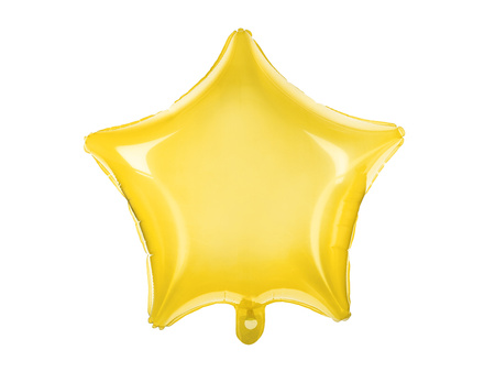 Balon foliowy Gwiazdka, 48cm, żółty
