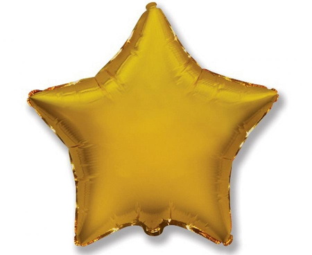 Balon foliowy 9" - "Gwiazda" (złoty)