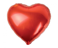 Balon foliowy "Serce", czerwone, 18"