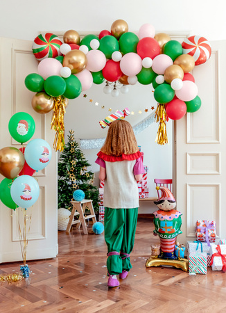Stojący balon foliowy Elf, 46x88 cm, mix
