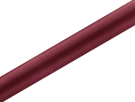 Satyna gładka, bordo, 0,36 x 9m (1 szt. / 9 mb.)