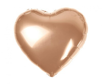 Balon foliowy Serce, różowo-złote, 18 cali