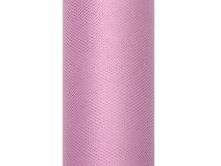 Tiul gładki, pudrowy róż, 0,30 x 9m