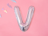 Balon foliowy Litera ''V'', 35cm, holograficzny