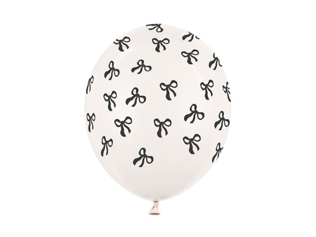 Balony 30 cm, Kokardki, Pastel Off-white (1 op. / 50 szt.)