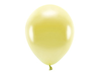 Balony Eco 30cm metalizowane, jasny złoty (1 op. / 10 szt.)