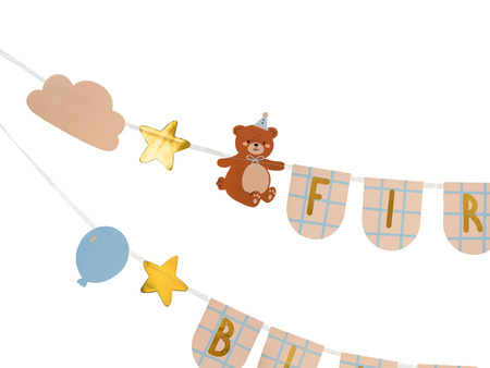 Baner First Birthday z misiami, 2,55 m