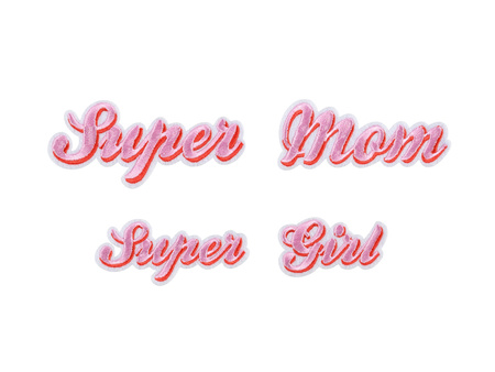 Naprasowanka Supermom, mix, 14x3.5-19.5x5 cm (1 op. / 2 szt.)