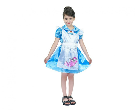 Strój dla dzieci Dziewczynka w błękitnym fartuszku (sukienka), rozm. 110/120 cm