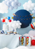 Balonowy topper na tort Samolot, mix, 29 cm