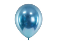 Balony Glossy 30cm, niebieski (1 op. / 10 szt.)