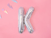 Balon foliowy Litera ''K'', 35cm, holograficzny