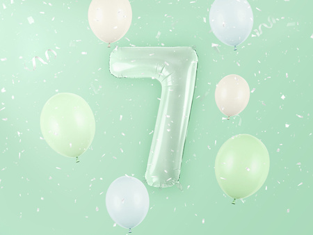 Balon foliowy Cyfra ''7'', 72cm, zieleń