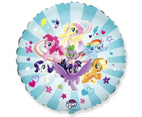 Balon foliowy 18 cali - My little Pony Drużyna, pakowany