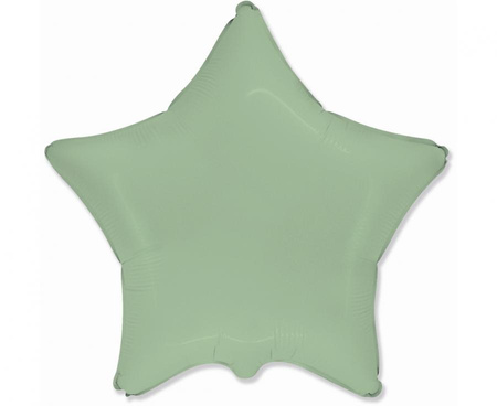 Balon foliowy 18" - Gwiazda (matowa Mint)