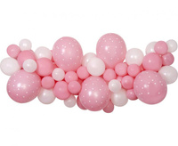 Girlanda balonowa DIY Baby Pink, 65 szt.