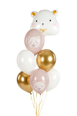 Balony 30 cm, Miś polarny, Pastel Warm Grey (1 op. / 50 szt.)