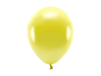 Balony Eco 26cm metalizowane, żółty (1 op. / 10 szt.)