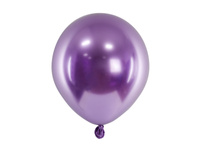 Balony Glossy 12 cm, fiolet (1 op. / 50 szt.)