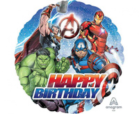 Balon foliowy 18" -  Avengers animated Birthday