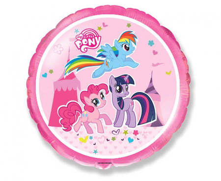 Balon foliowy 18" - "Little Pony" (okrągły), pakowany