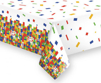 Obrus papierowy Building Blocks Birthday, 120 x 180 cm
