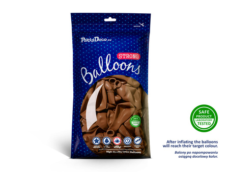 Balony Strong 23 cm, Pastel Mocca (1 op. / 100 szt.)