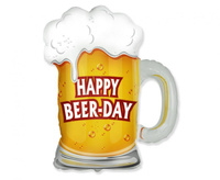Balon foliowy 24 cale - Kufel: Happy Beer-Day, pakowany