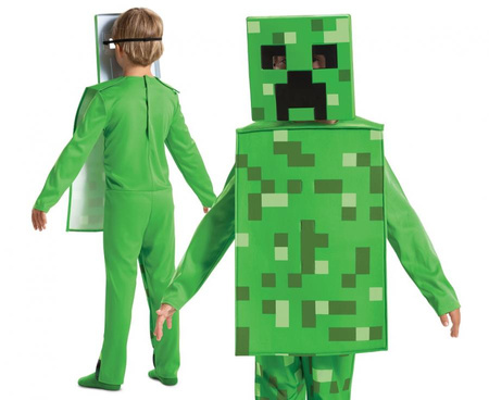 Strój Creeper Fancy - Minecraft (licencja), rozm. S (4-6 lat)