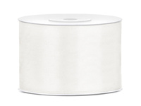 Tasiemka satynowa, j. kremowy, 50mm/25m