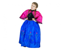 Zestaw dla dzieci Księżniczka różowo-niebieska (sukienka, kapelusz), rozm. 110/120 cm