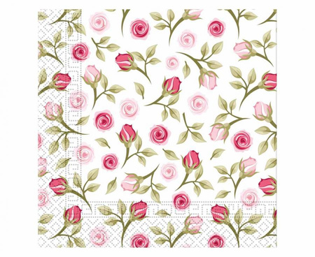 Serwetki papierowe Romantic Roses, rozm. 33 x 33 cm, 20 szt.