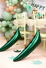 Balon foliowy Ogon dinozaura, 79x35 cm, mix