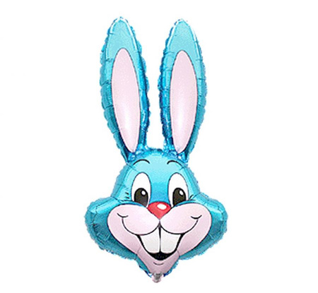 Balon foliowy 14" - "Rabbit - Królik" (niebieski)