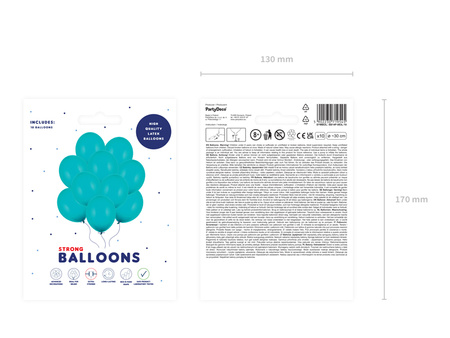 Balony Strong 30cm, Pastel Lagoon Blue (1 op. / 10 szt.)