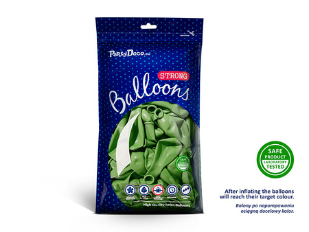 Balony Strong 30cm, Metallic Bright Green (1 op. / 100 szt.)