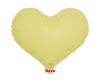 Balon foliowy, serce Jelly 14, Pastel Yellow, 5 szt.