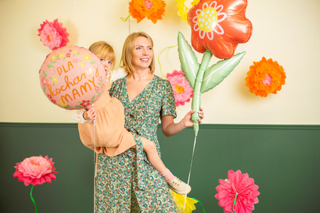 Balon foliowy ''Dla kochanej mamy'', 45 cm, mix