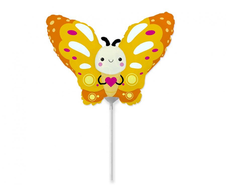 Balon foliowy 14" - Motylek (żółty)
